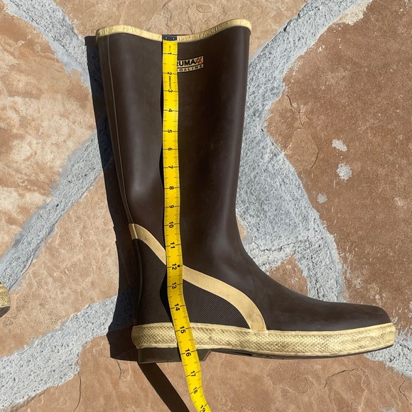 GUC Pro Line TruMaxx Rubber Boots for Men (Size: 10/Color: Brown & Cream) - Picture 14 of 16